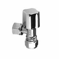 Bpe hoekstopkraan 12mm knel x 3/8" bi. chroom