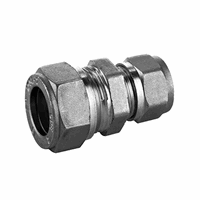 Bpe rechte kopp. 22 x 15mm knel chr