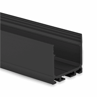 PN6n LED Profile 200cm Black RAL9005 LED strips