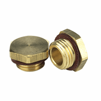 Bpe stop messing 1/4" bu. nr.290 met fiberring afbeelding 2