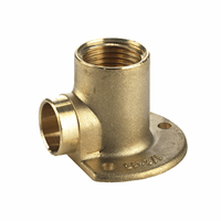 Bpe messing soldeer muurplaat 12 x 3/8" bi. laag k afbeelding 2