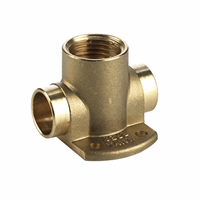 Bpe messing soldeer muurplaat bi 15 x 1/2" bi x 15 laag k afbeelding 2