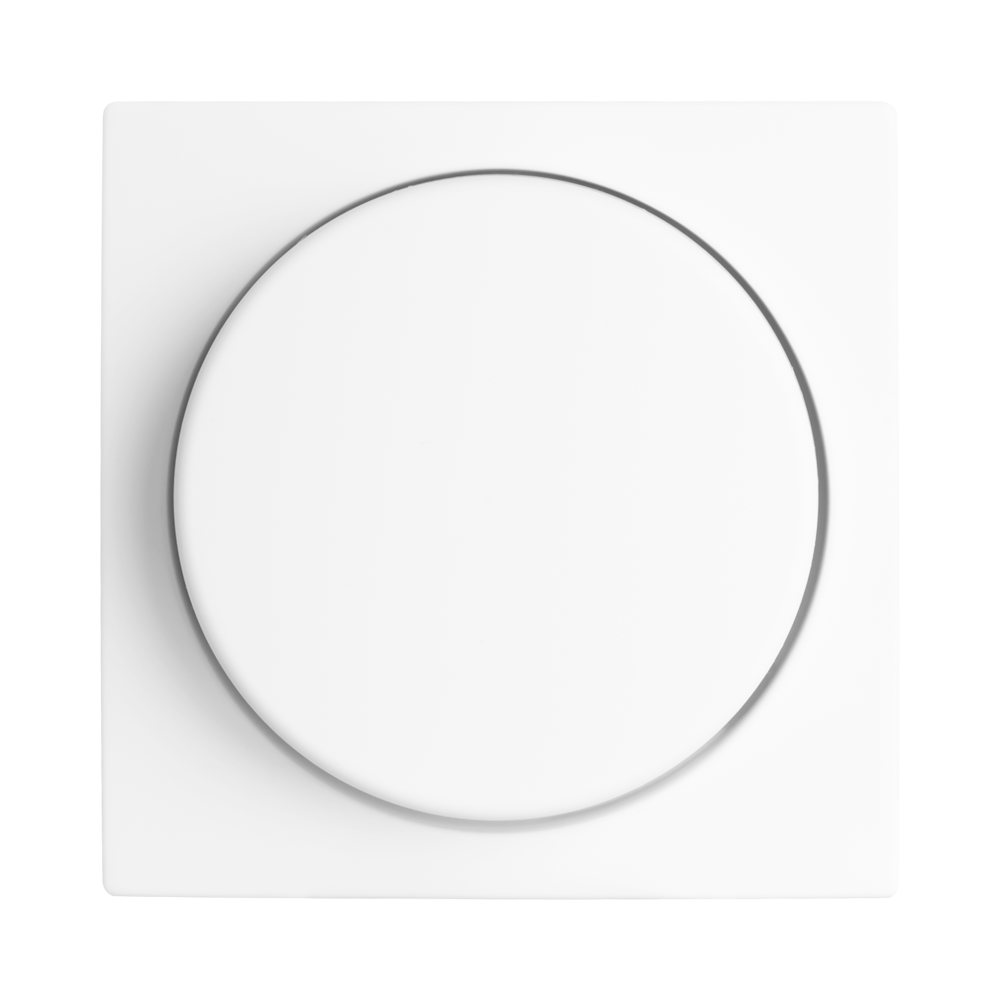ION Centraalplaat Dimmerknop Enkelvoudig V1/J1 Alpin Wit afbeelding 1