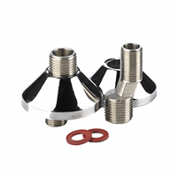 Bpe s-koppeling met rozet 3/4" x 1/2" (verlengd 10mm) set á 2 stuks afbeelding 2