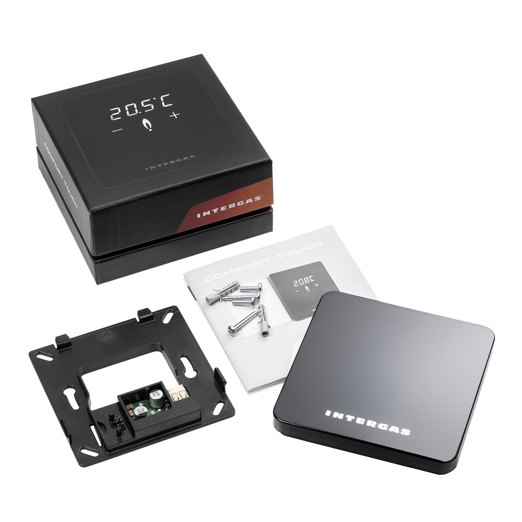 Intergas Comfort Touch thermostaat zwart 030034 afbeelding 2