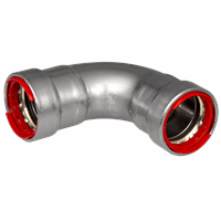 Powerpress staal bocht 90 gr 1 1/4 afbeelding 2