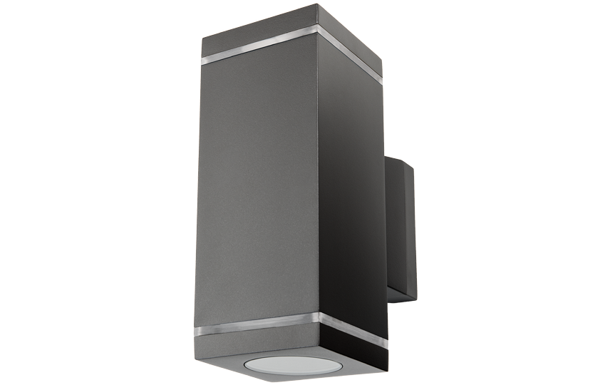 SG Echo Deco 2xGU10 IP54 vierkant grafiet (623728) afbeelding 2