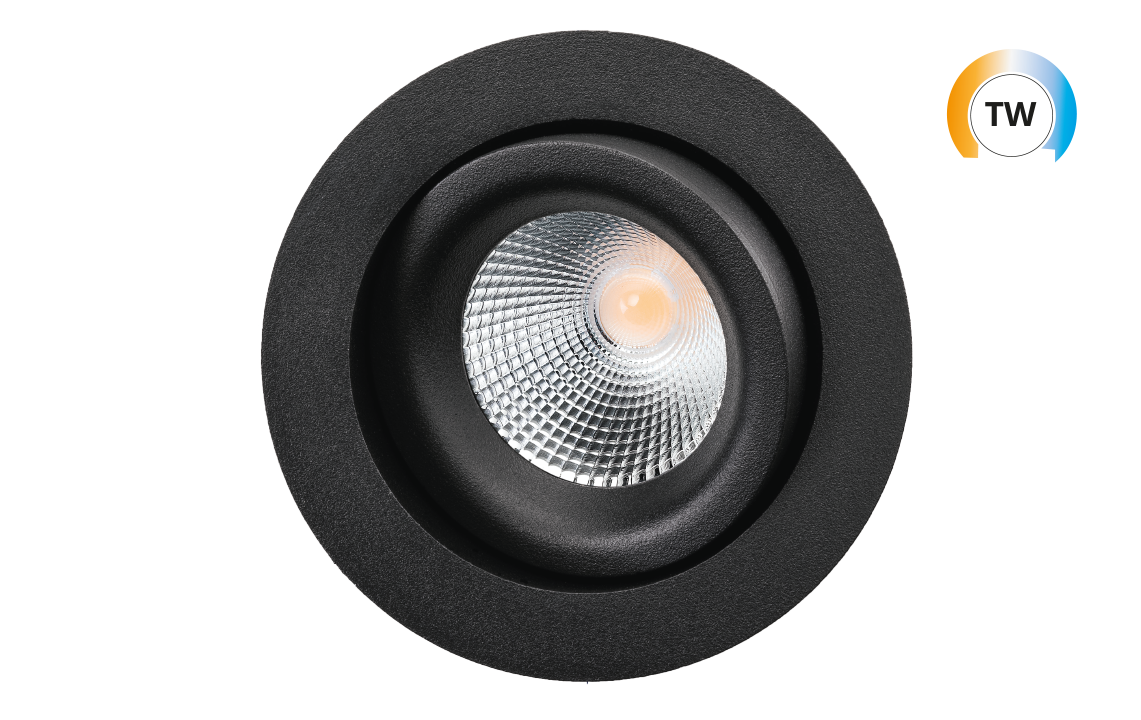 SG Junistar IsoSafe TW Zwart 460lm (@4000K) 2000-4000K Ra>90 TW LEDDim (912245) afbeelding 2