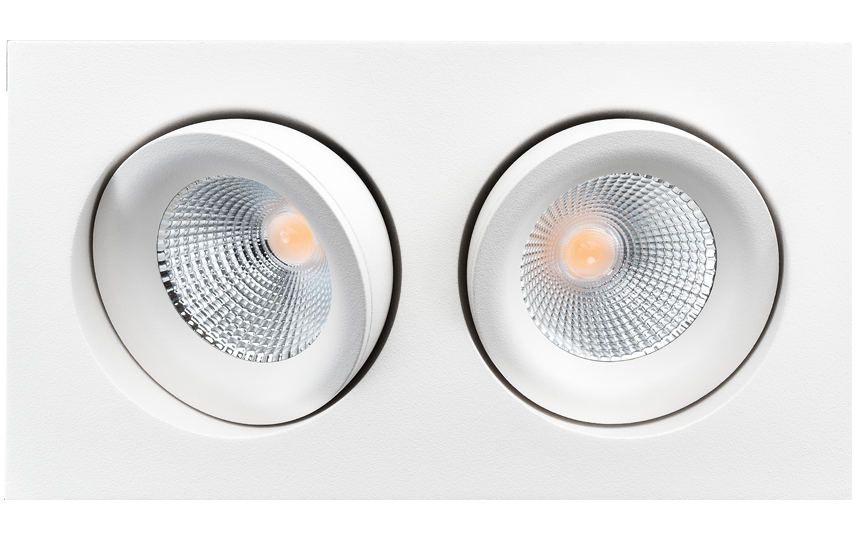 SG Junistar Lux Square Wit 2X 1240lm 4000K Ra 98 Fase afsnijding (902592) afbeelding 2