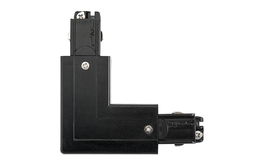 SG Shopline spanningsrail L-verbinding 3-fase Zwart afbeelding 2