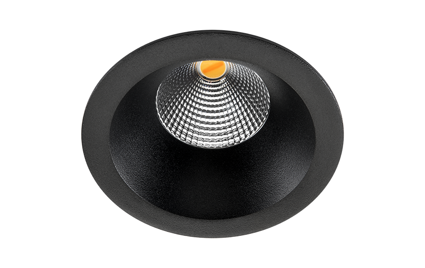 SG LED inbouwspot 6W zwart 510 lumen dim to warm 2000 tot 2800k 903223 verdiept liggende LED 51MM afbeelding 2