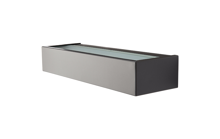 Buitenlamp up & downlight grafiet dimbaar 10W 3000K IP65 IK06