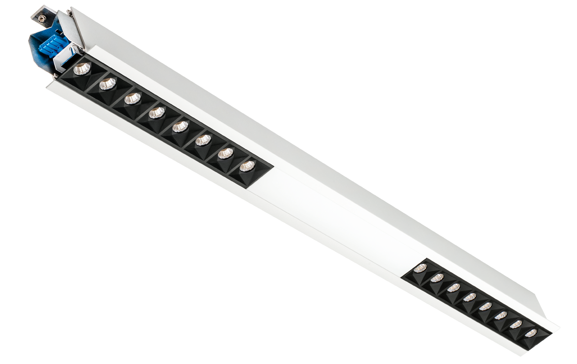 SG Lineal Recessed Cubic 840 Wit 2220lm 4000K Ra>80 DALI-2 / Push Dim (8246096252) afbeelding 2
