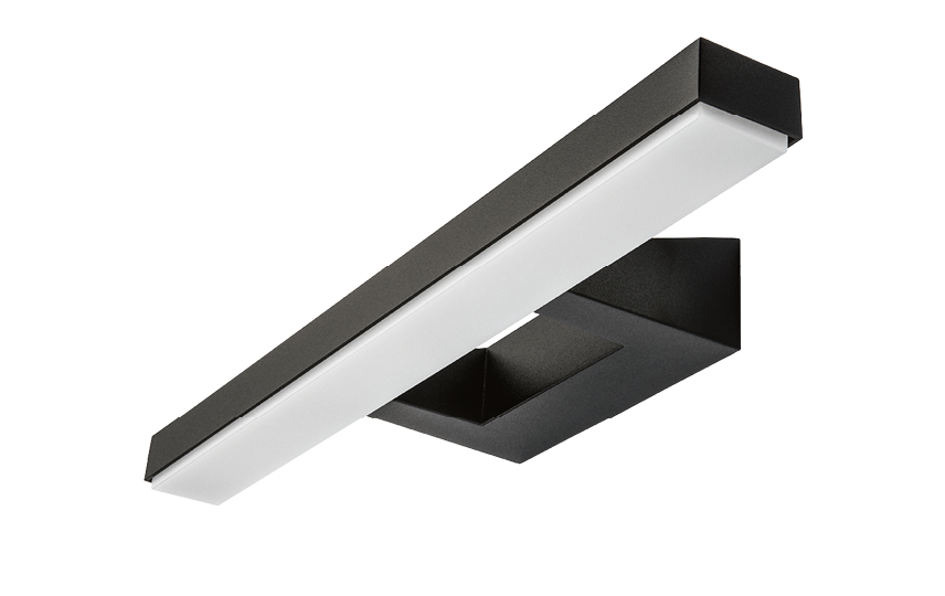 SG LED Badkamer- / wandlamp VIEW 15W 3000K IP44 zwart afbeelding 2