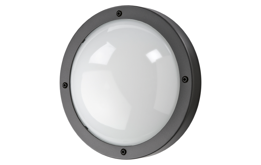 SG Primo LED wandarmatuur 12W 3000K IP65 IK10 grafiet sensor 643571 afbeelding 2