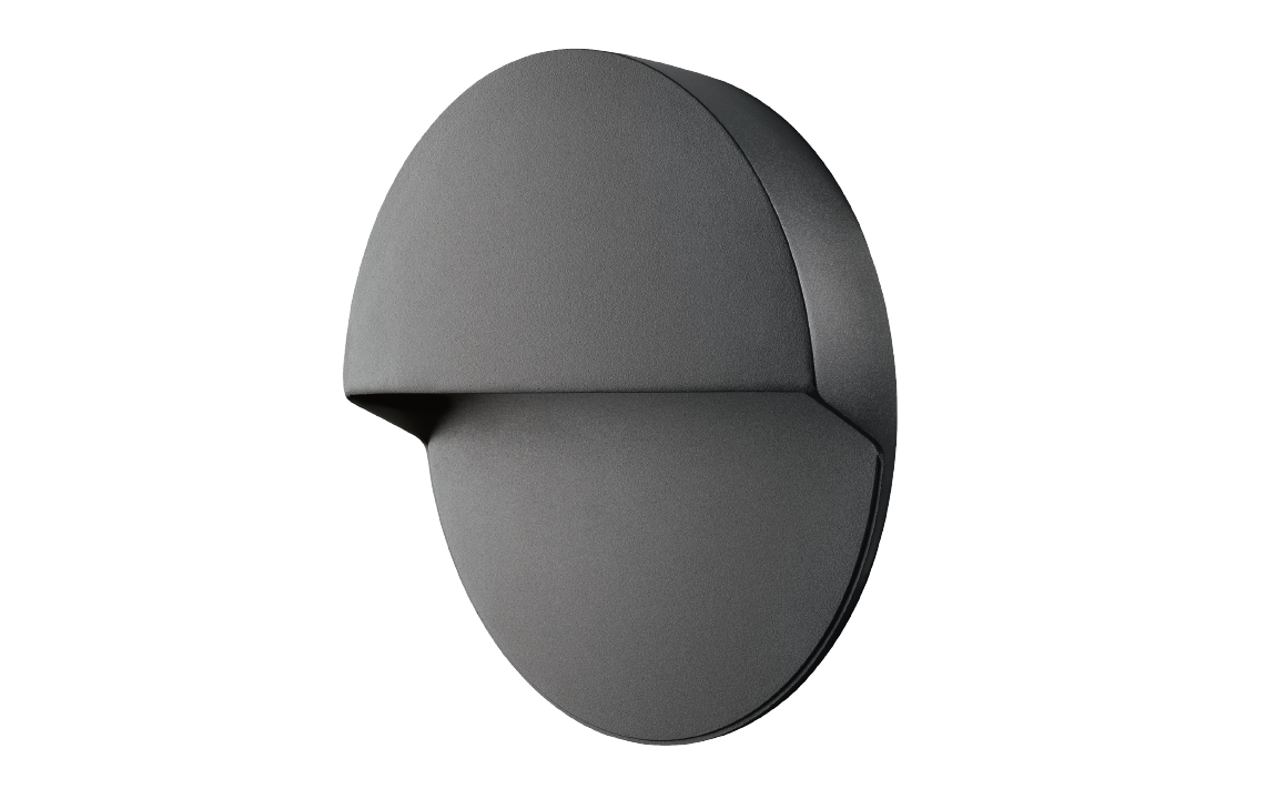 SG Wandarmatuur 10W 2700K 1050lm IP65 ø270mm zwart (653601)
