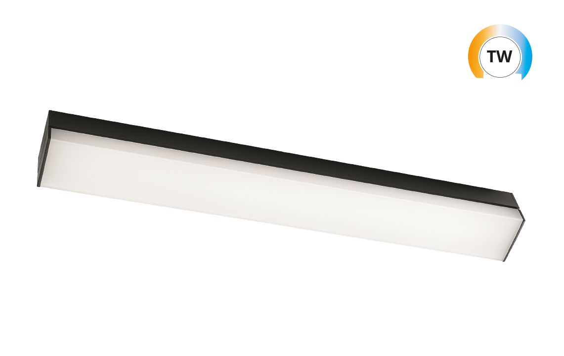 SG Prelude Square Zwart 1370lm 2000-4000K Ra>80 TW LEDDim (111395) afbeelding 2