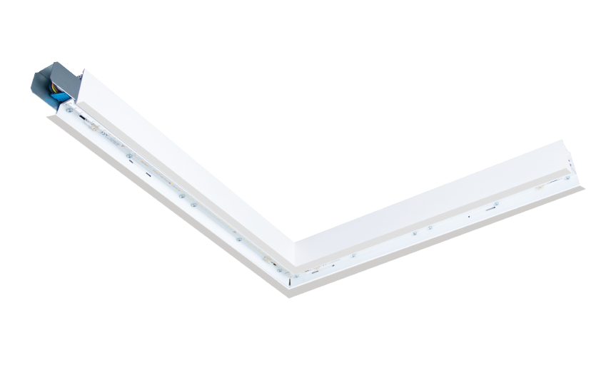 SG Lineal recessed Hoek Wit 1970lm 4000K Ra>80 DALI-2 / Push Dim (8246095716) afbeelding 2