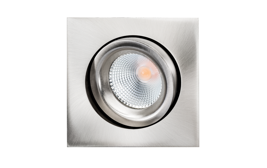 SG Junistar Lux Square Geborsteld Staal 590lm 3000K Ra 98 Fase afsnijding (902585) afbeelding 2