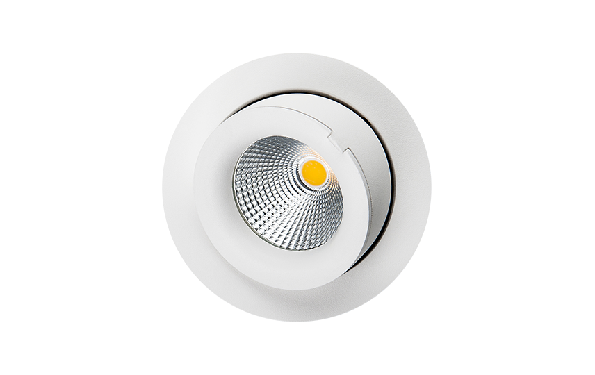 LED inbouwspot 9W 3000K 800 lm mat wit kantelbaar exclusive SG 903301