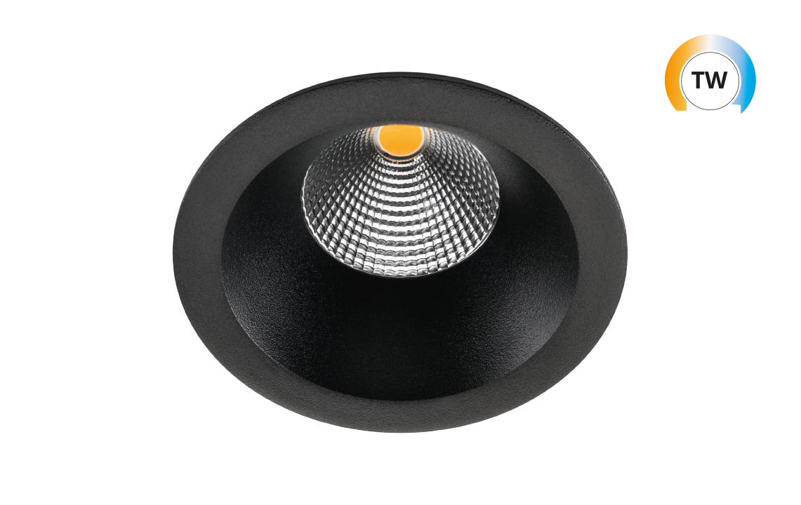 SG Junistar Soft TW Zwart 580lm (@4000K) 2000-4000K Ra>90 TW LEDDim (903323) afbeelding 2