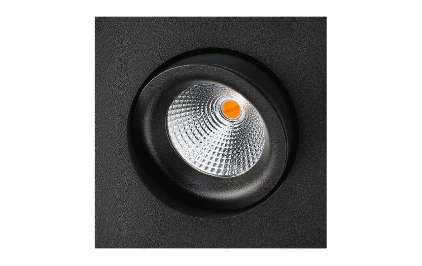 SG Junistar Square IsoSafe DimToWarm Zwart 490lm 2000-2800K Ra>95 Fase a (901253) afbeelding 2