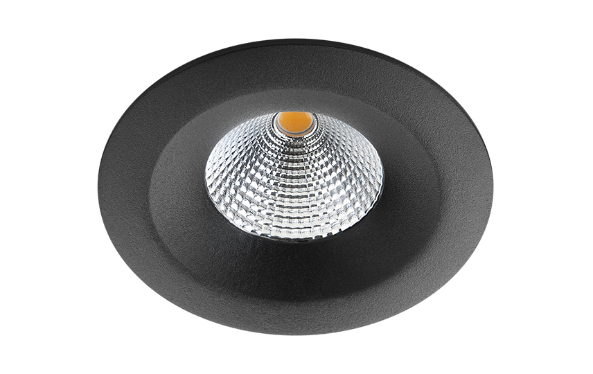 SG UniLED IsoSafe Airtight  Zwart 680lm 3000K Ra 98 Fase afsnijding (904323)