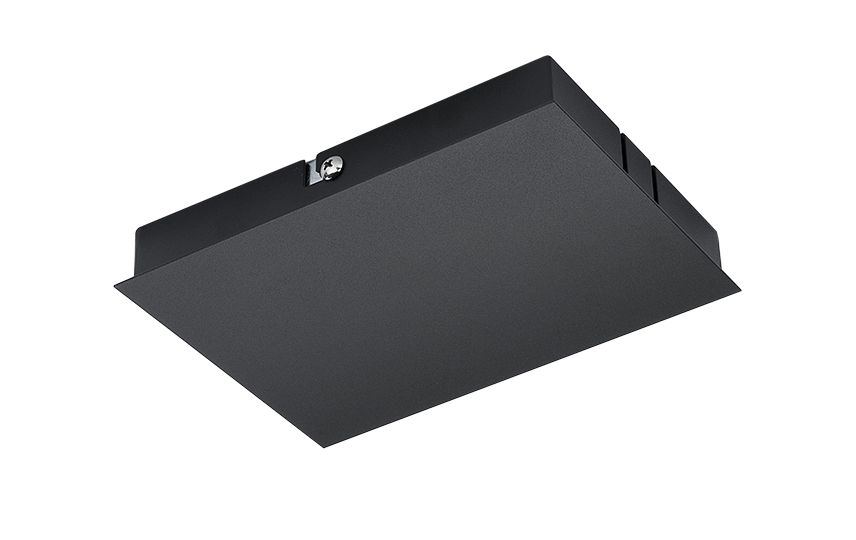 SG Zip Aansluitdoos Plafond Spanningsrail mat zwart 3154