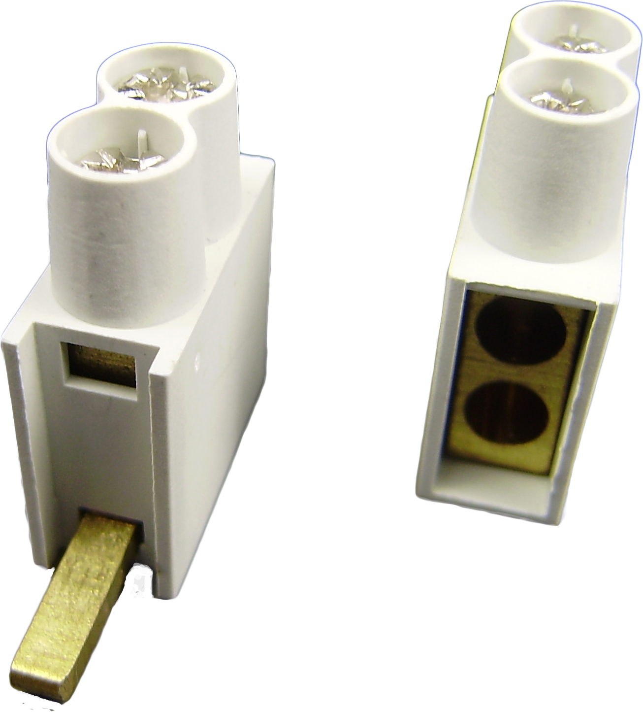 Aansluitklem dubbel max 2x10mm² grijs laag SEP DTL 2115900041 voor automaten 9mm breed Max 63A