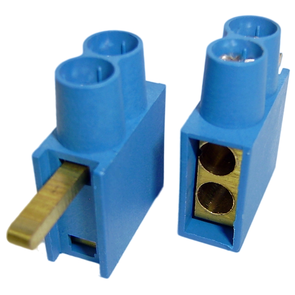 Aansluitklem dubbel max 2x10mm² blauw hoog SEP DTH 2115900540 voor automaten 9mm breed Max 63A afbeelding 4