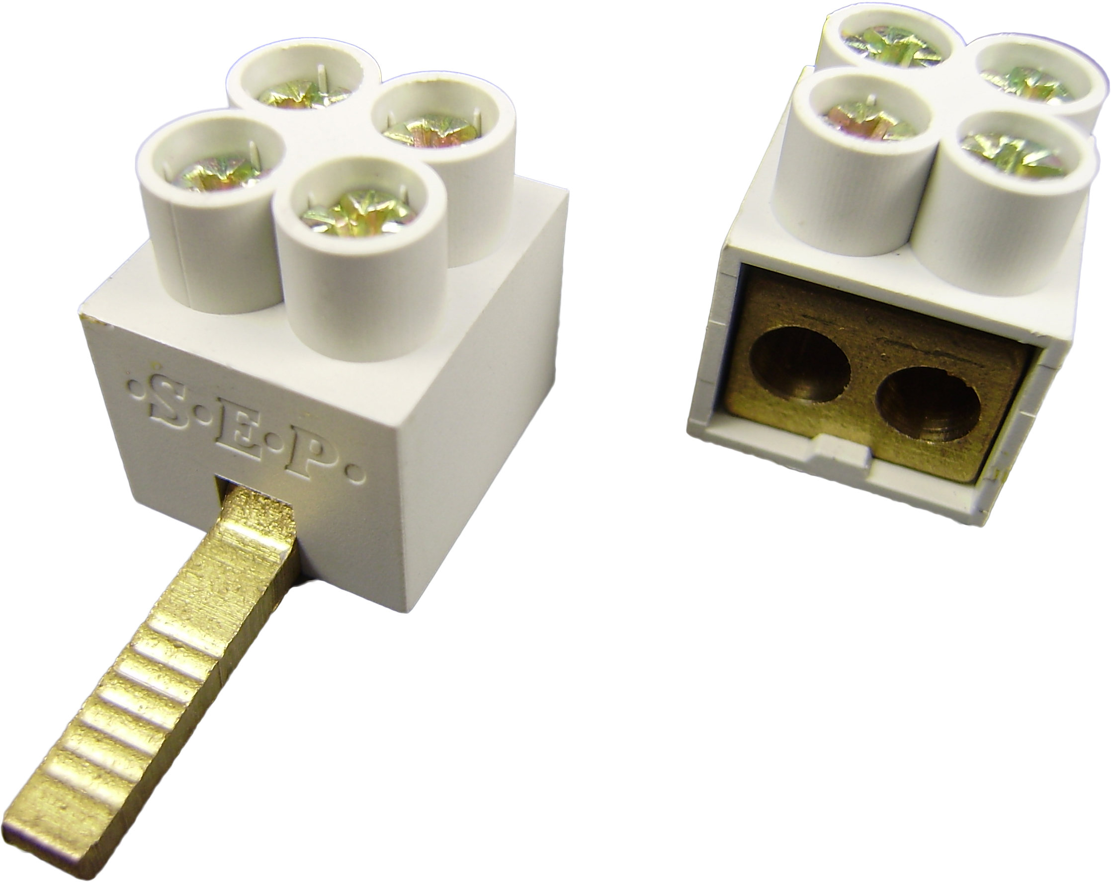 Aansluitklem dubbel max 2x16mm² grijs SEP DT 2115900050 voor automaten 1 module breed Max 80A