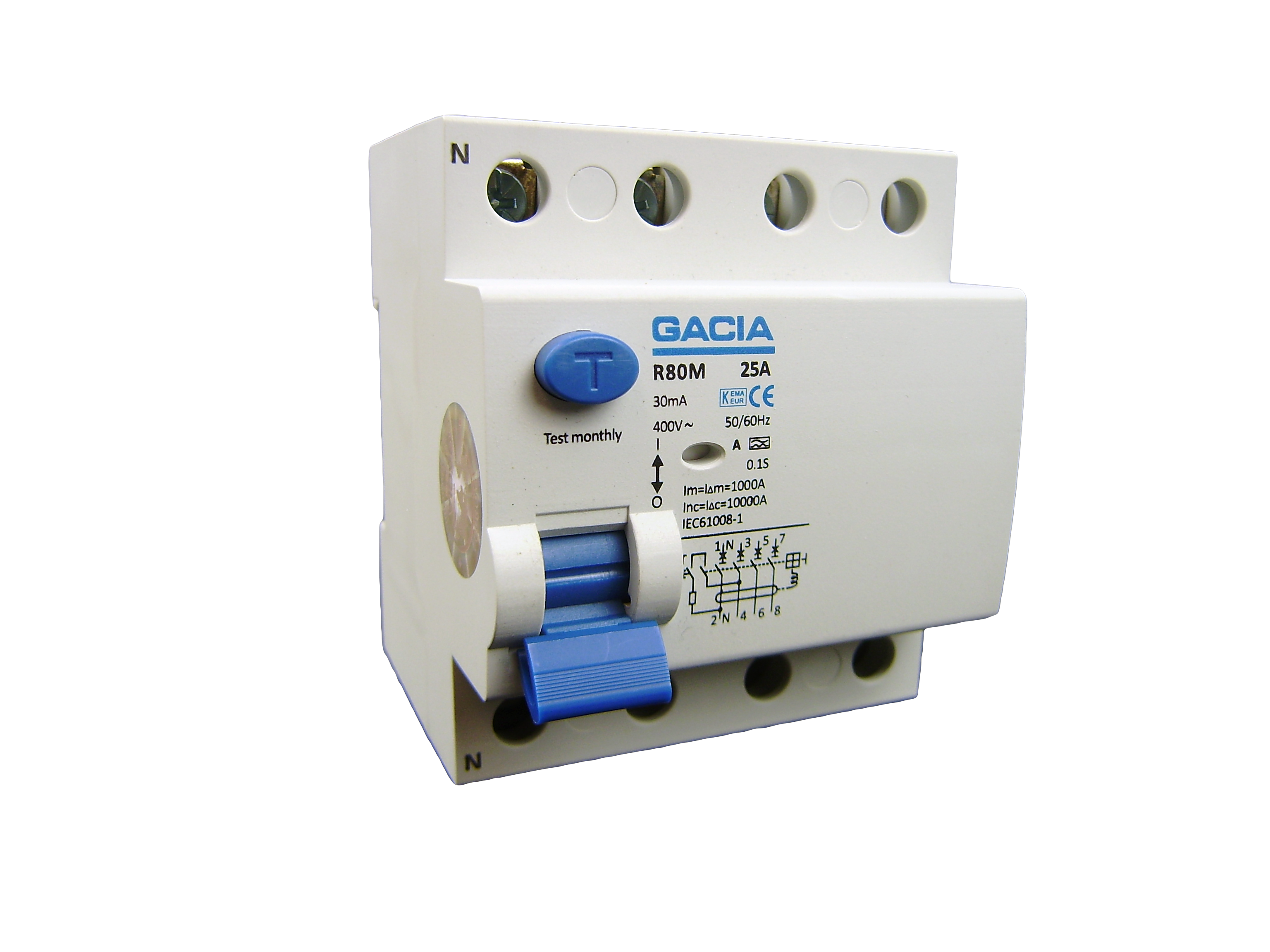 GACIA R80M-6343 Als 4p 63Amp 300mA 10kA