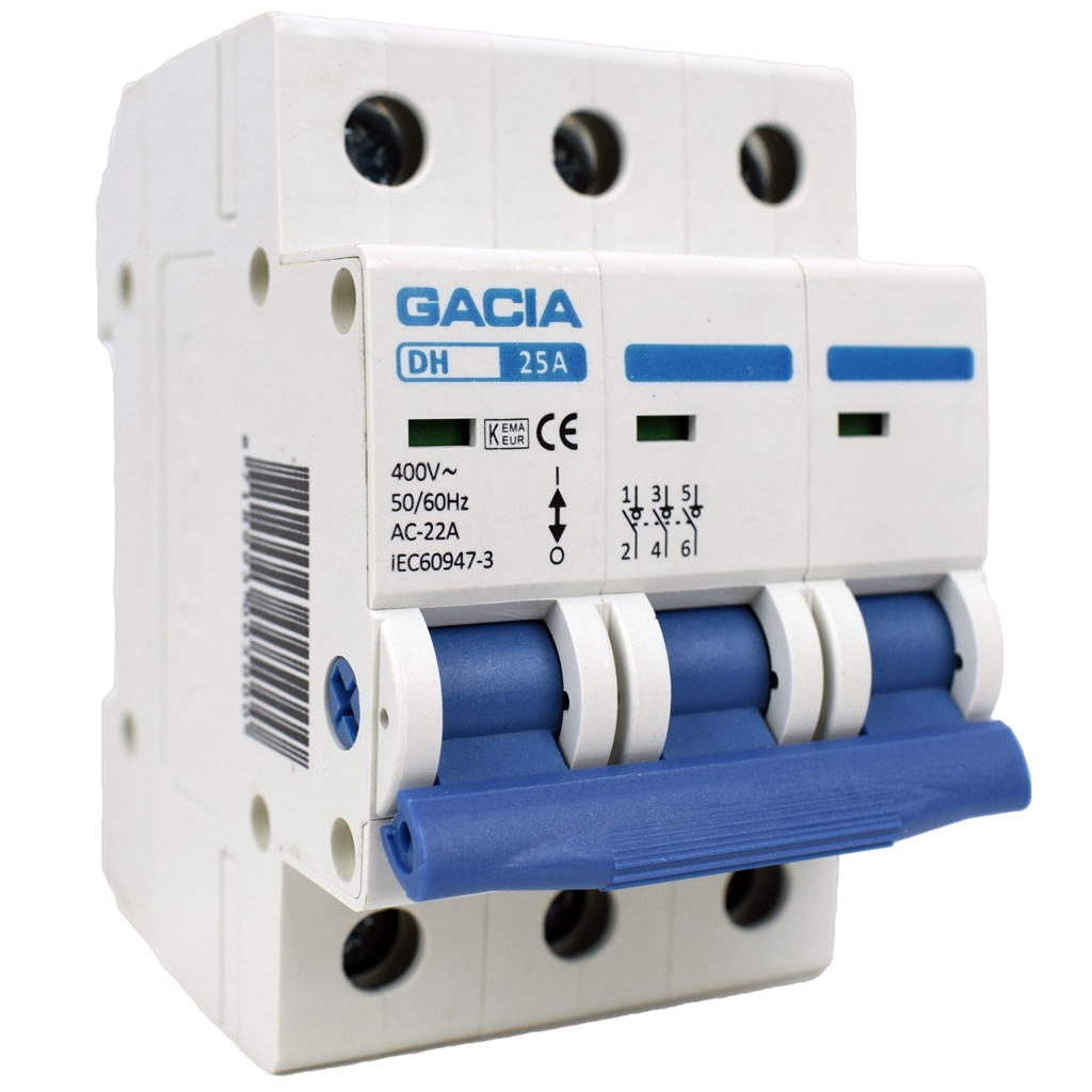 GACIA DH-305 lastschak 3p 25A