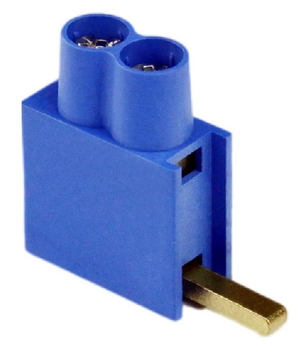 Aansluitklem dubbel max 2x10mm² blauw laag SEP DTL 2115900541 voor automaten 9mm breed Max 63A