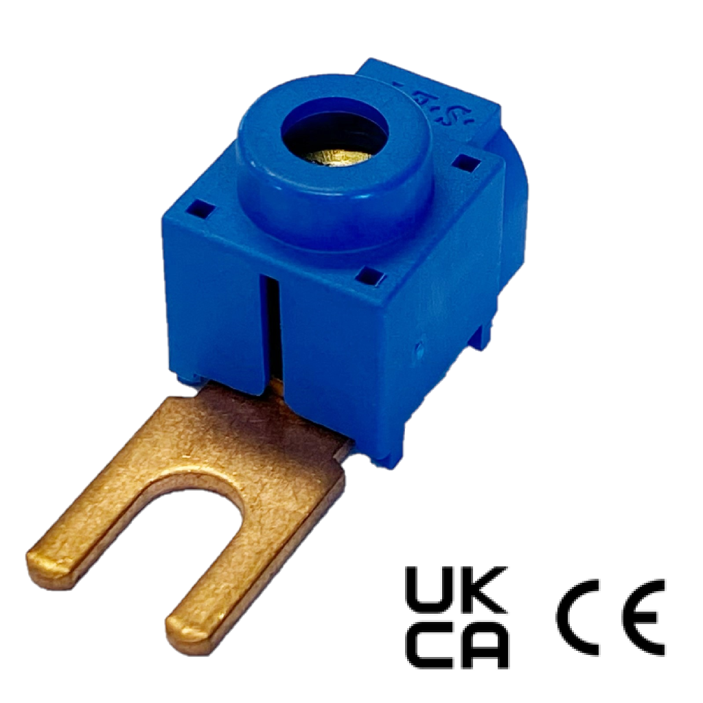 SEP Klem 1x25mm2 15mm vork blauw