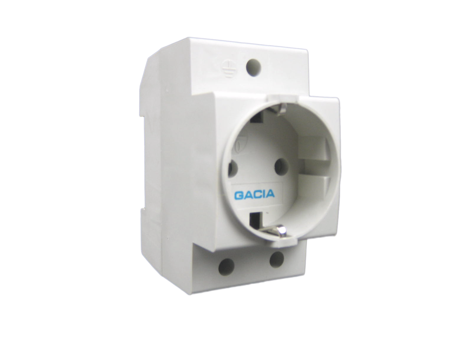 Stopcontact din rail montage grijs GACIA SK6 din-modulaire WCD