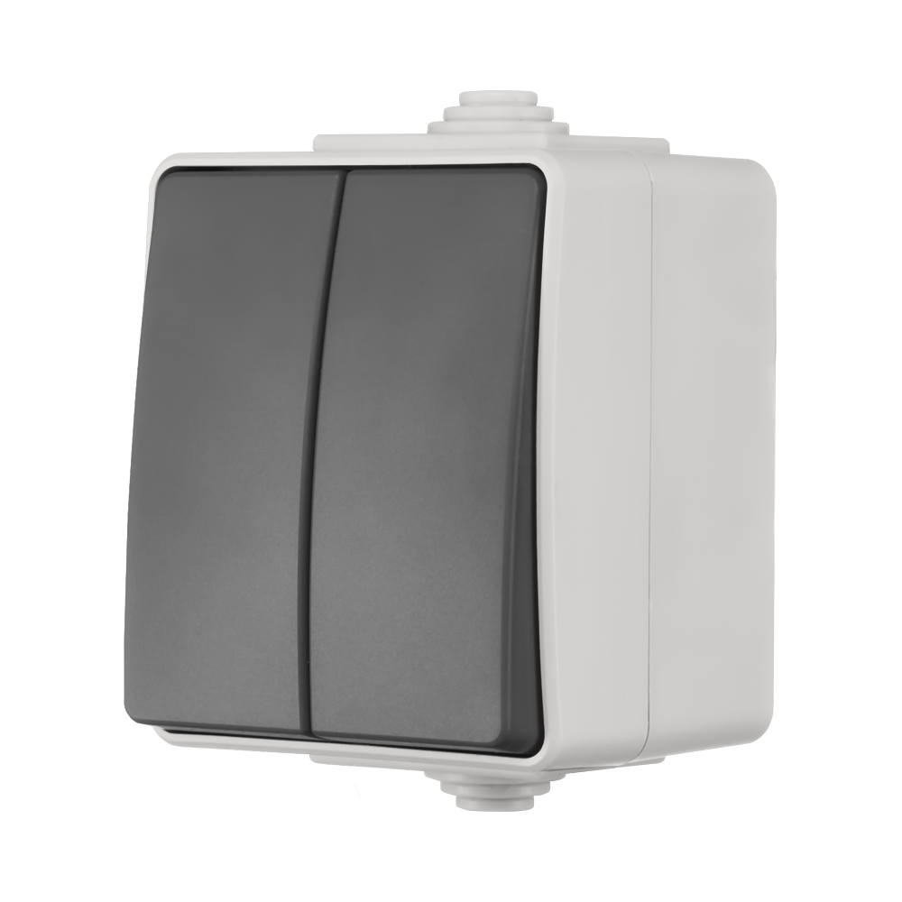 ION Opbouw Serieschakelaar IP55 Grijs afbeelding 3
