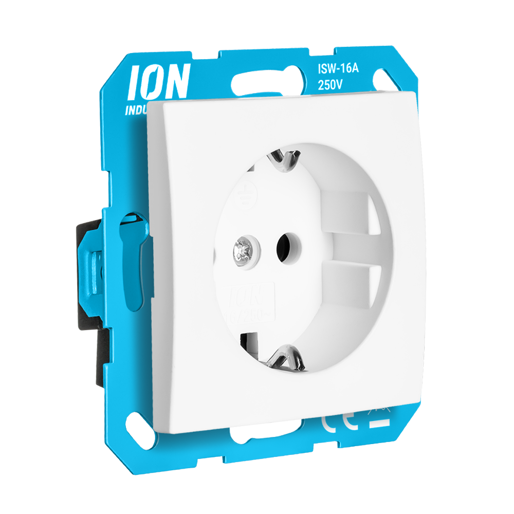 ION Wandcontactdoos RA E1 Alpin Wit afbeelding 2
