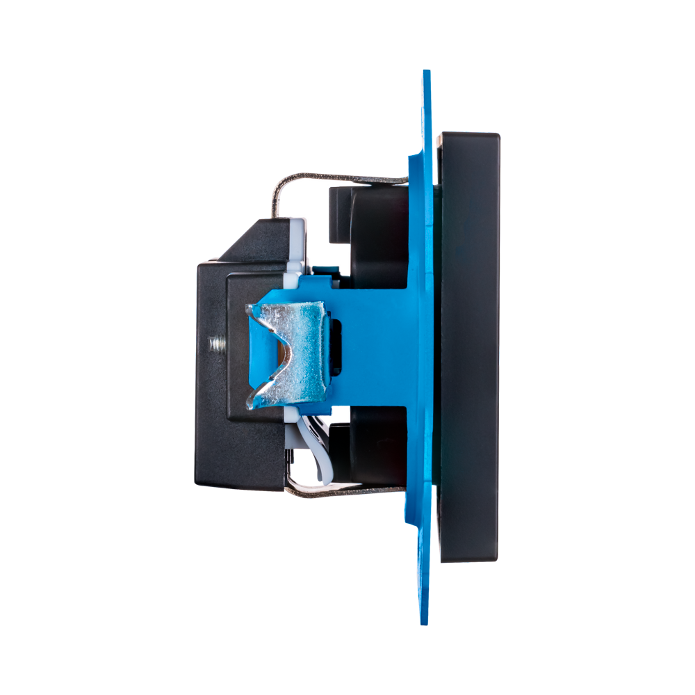 ION Wandcontactdoos RA V1/J1 Mat Zwart afbeelding 3