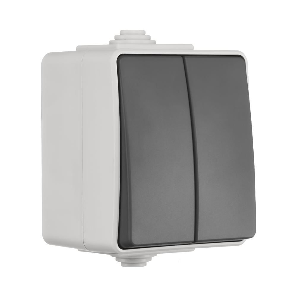 ION Opbouw Serieschakelaar IP55 Grijs afbeelding 2