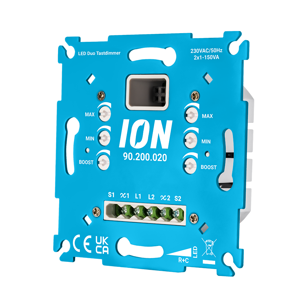 ION LED Duo Tastdimmer 2x150 Watt afbeelding 1