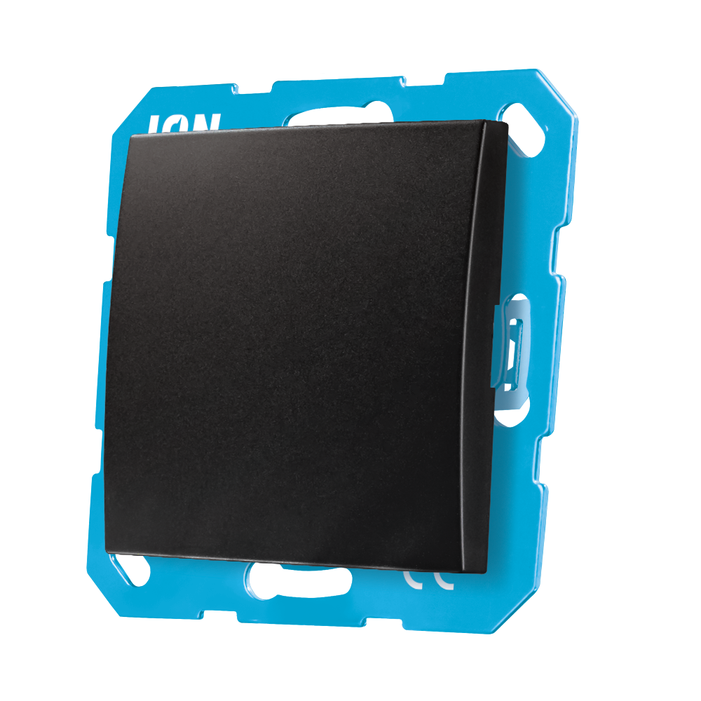 ION Blindplaat E1 Mat Zwart afbeelding 3