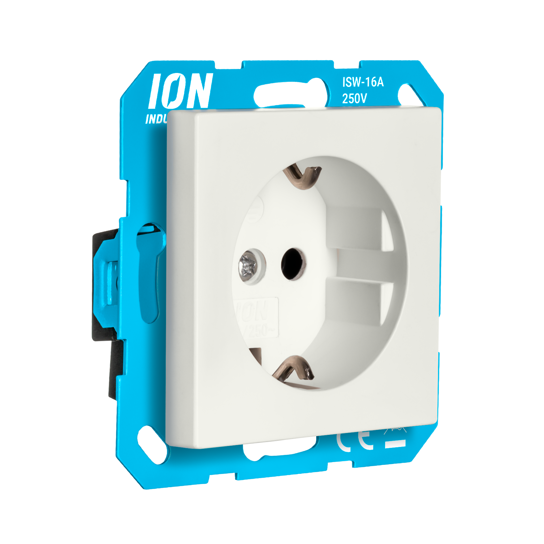 ION Wandcontactdoos RA V1/J1 Mat Alpin Wit afbeelding 2