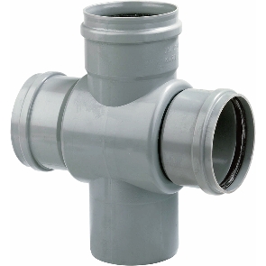 PVC Manchet dubbel T-Stuk 45 gr en 90 gr. categorie afbeelding