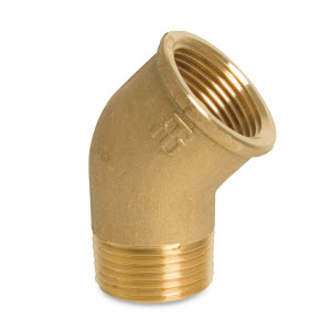 Messing knie 45 gr bin-buit nr 121 categorie afbeelding
