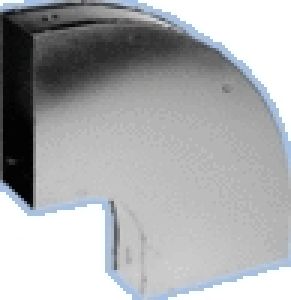 Horizontale instortbocht 170x70 mm, 45°