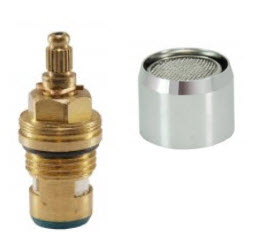 schell knelset +moer  3/8x12mm chroom