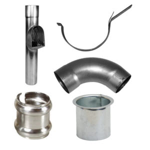 loden plakplaat afvoer midden onder 25 ponds d= 80/330 afbeelding 2
