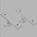 Standconsole vensterbankhouder (set) RAL9010