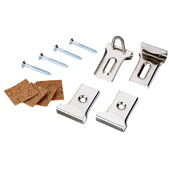 spiegelklemmenset chroom